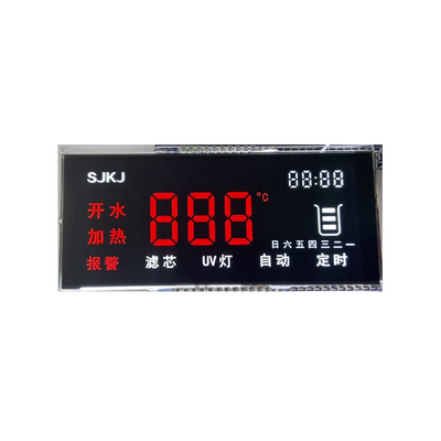 6 O'Clock Custom Lcd Monitor Programmable 3.3V 7 Segment For Electricity Meter