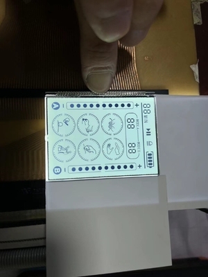Positive Tranmissive HTN LCD Panel Display 18 Pin Fuel Dispenser With Orange Backlight