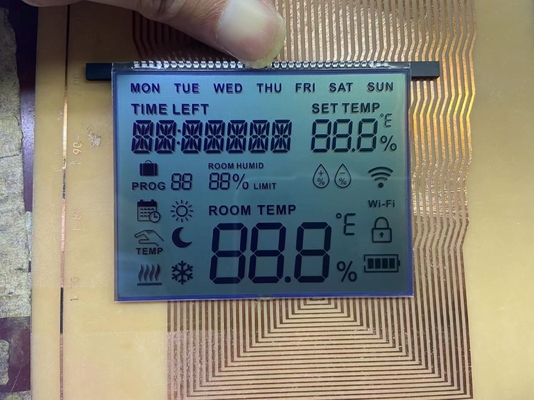 Positive Digit FSTN LCD Screen 6 O Clock Custom Transmissive Display TN Lcd Module For Thermostat