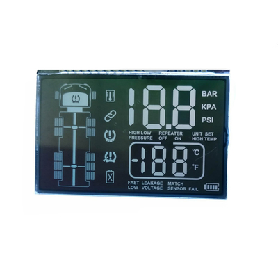 Monochrome Screen Customized VA LCD Display 6 O'clock