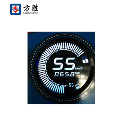 5 Digit 7 Segment Lcd Display , VA Colour Lcd Display For Car Speedometer
