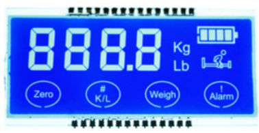 TN / STN / HTN LCD Display Positive Mode 2.8V With Pin / Rubber Connector