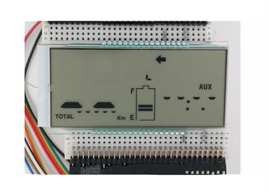 7 Segments HTN Monochrome LCD Display For Instrument With Zebra Connector