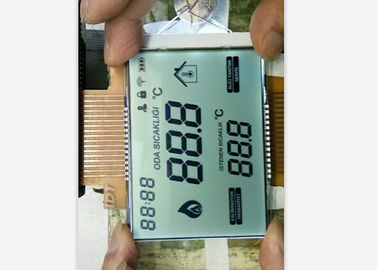 Transflective HTN LCD Display / Custom Lcd Positive Display For Indoor Thermostat