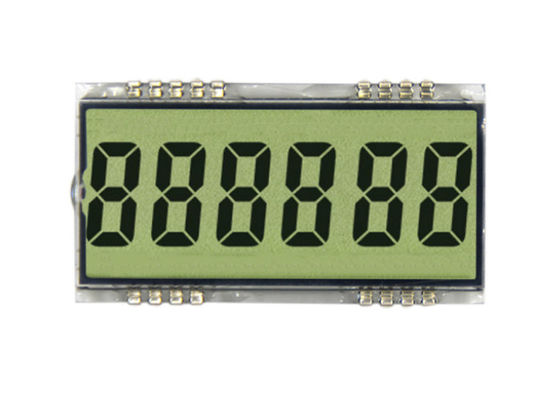 Reflective Metal Pin TN LCD Display 7 Segment Customized Size Module