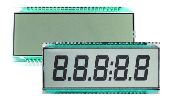 Monochrome Lcd Segment Display HTN LCD Display Module With White LED Backlight