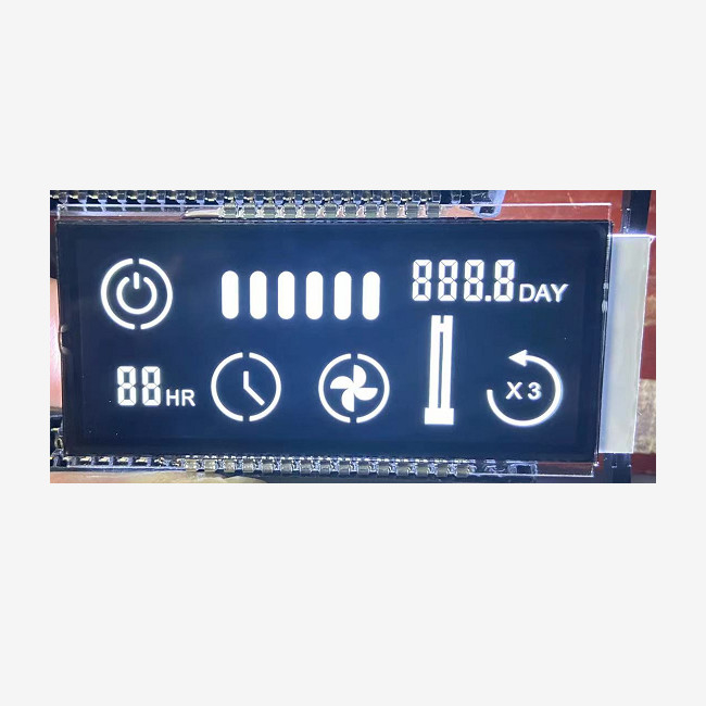 Custom Monochrome TN Lcd Display , Digital Segment Lcd Display For Car Monitor