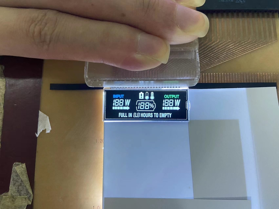 Custom Negative VA LCD Display 12 O ClockLcd Display Transmissive Digit Graphic Lcd Glass Va Panel For Power Supply