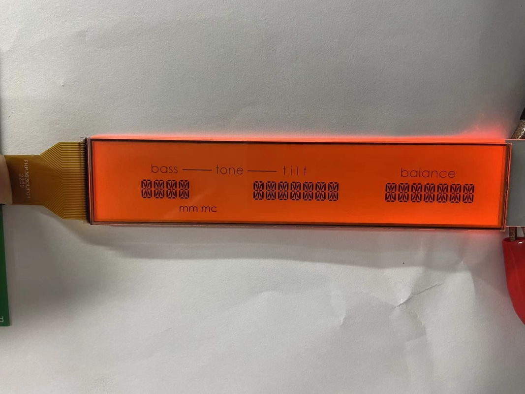 Positive Matrix HTN LCD Display Monochrome 7 Segment  Transmissive Graphic LCD Screen For Audio