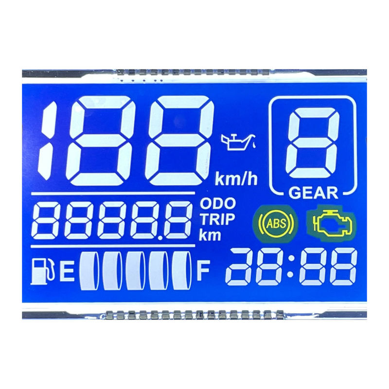 Factory Good Quality Customized Matrix HTN LCD Display Monochrome 7 Segment Graphic LCD Screen For Motorcycle Instruments