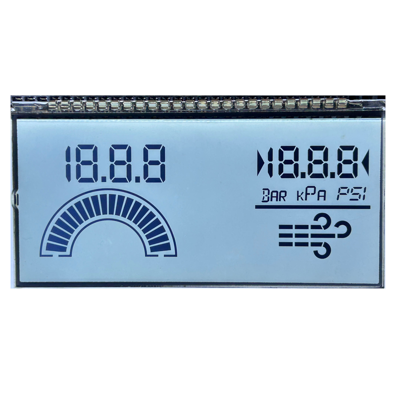Custom ROHS Compliant HTN Segment LCD 7 Segment LCD Display for Industrial Control