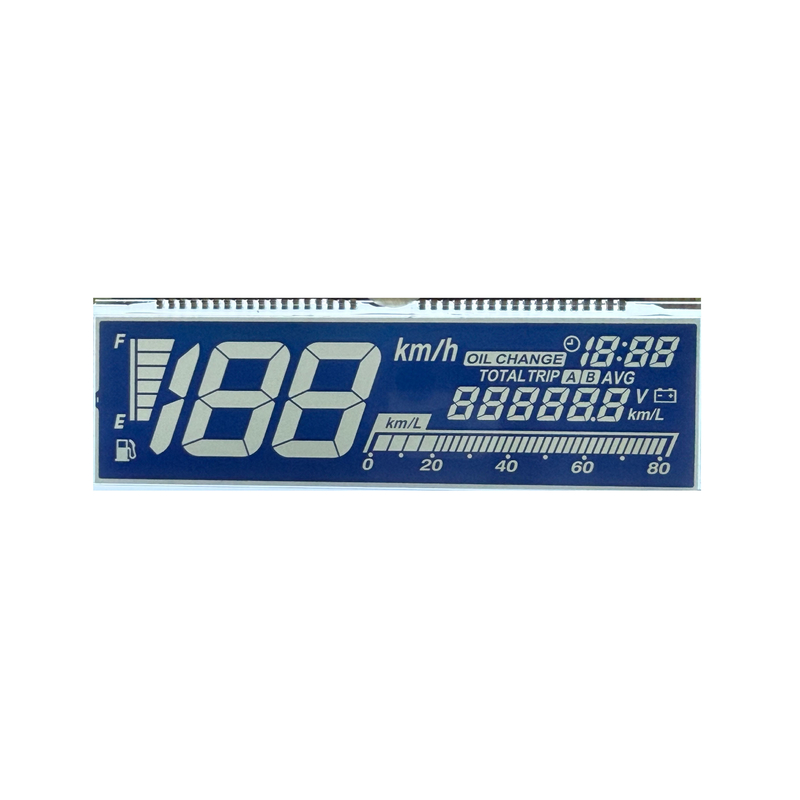 HTN LCD Display PIN Connector Segment Type HTN LCD for Instruments and Meters Custom LCD Display