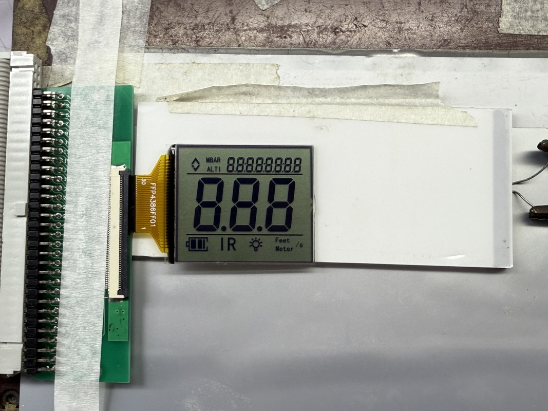 Custom FSTN Black and White LCD Display | Monochrome Segment LCD for Industrial and Electronic Applications