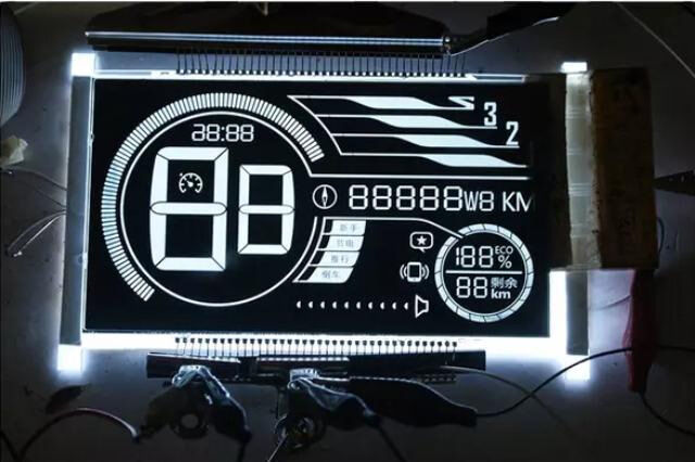 Va Transmissive Segment LCD Display Screen for Motorcycles Speedometer VA Negative Lcd Display