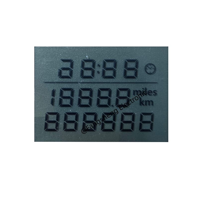 Custom LCD Screen for Motorcycles TN LCD Heat Seal Connector Speedometer Segment LCD Display OEM Support