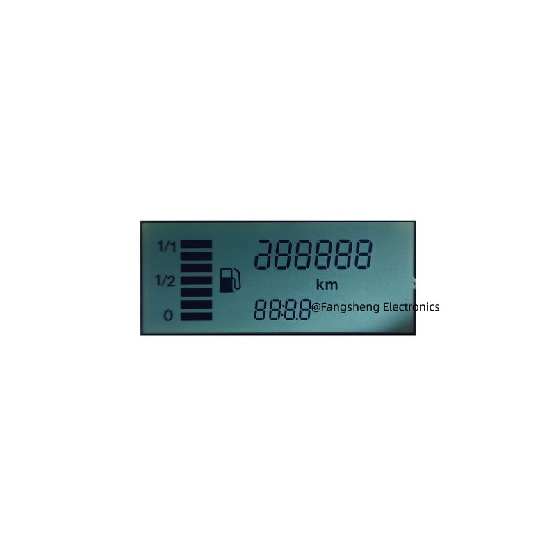 OEM Segment LCD Display Manufacturer TN STN HTN FSTN Monochrome LCD Factory for Motorcycles/Speedometer/Car