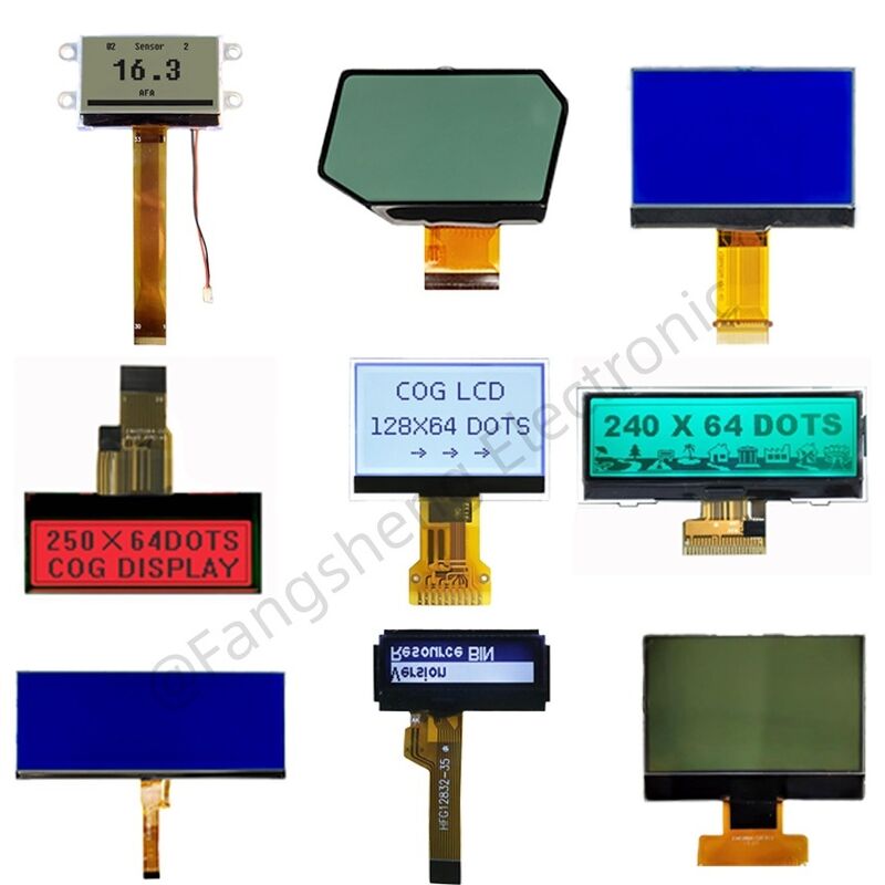 OEM COG LCD 128x64 192x64 240x128 COG LCD Factory ST7567 COG Display for Industrial Control