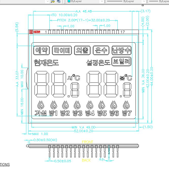 OEM HTN LCD display Factory htn lcd suppliers Segment LCD Display Segment LCD Display TN/HTN/FSTN/VA for Thermostat