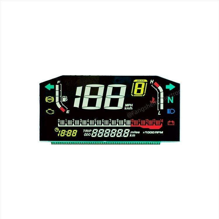 Custom HTN LCD/STN LCD/VA LCD/LCD Segment Display /Custom LCD/LCD Display Screen for E-Bike Motorcycle/Automotive/Instrument Cluster