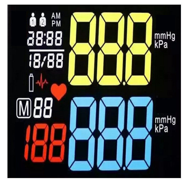 7 Segment VA LCD Display For Medical Equipment , Blood Glucose Meter Va Lcd Panel