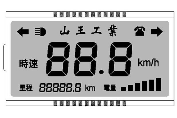 TN Type Alphanumeric Lcd Module 1 / 4 Duty Pin Out Mono 12 O'Clock Viewing Angle