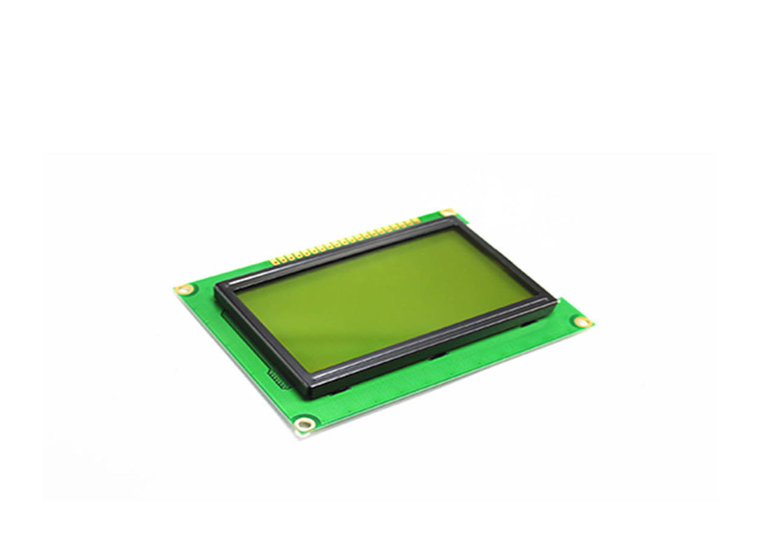 COB Yellow Green LCM Custom TFT Display 128 X 64 Resolution STN Blue Negative Type