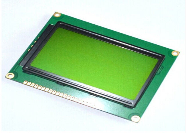 COB Yellow Green LCM Custom TFT Display 128 X 64 Resolution STN Blue Negative Type