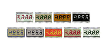 4 Digit 7 Segment Color VA LCD Display With Silk Printing Custom Design