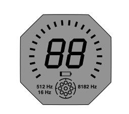Octagon Shape Custom LCD Display Special Design 3.0V For Industrial Tool