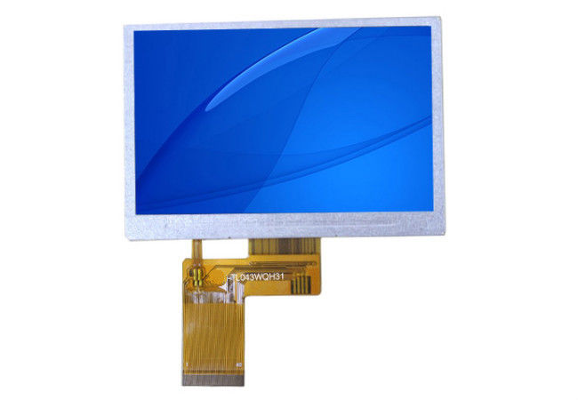 4.3 Inch 480 * 272 TFT LCD Resistive Touchscreen Panel 24 bit For Industrial