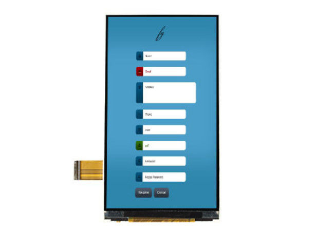 4.5 Inch 540 * 960 TFT LCD Resistive Touchscreen Ips Panel Lcd Mipi / Rgb Interface Optional