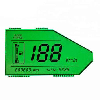 HTN Custom LCD Digital Car Speedometer Display Transflective ROHS Compliant