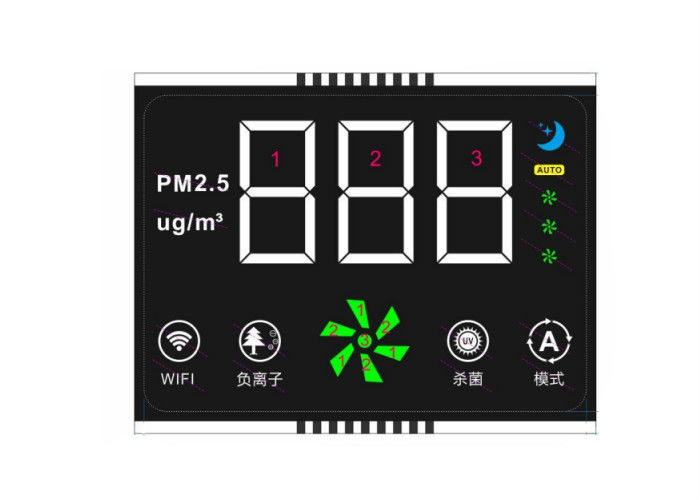 7 Segment LCD Display / Square LCD Module VA Negative LCD For Termostato Controller