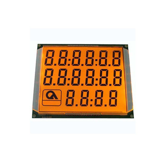 6 Digit 70 Pin Fuel Dispenser HTN LCD Display With Orange Backlight