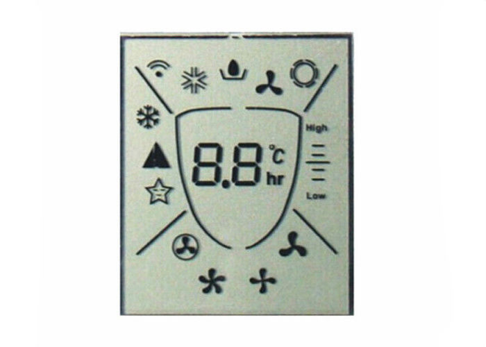 Custom TN Positive Lcd 7 Segment Display Reflective Digit LCD Module For Air Conditioner Remote Controller
