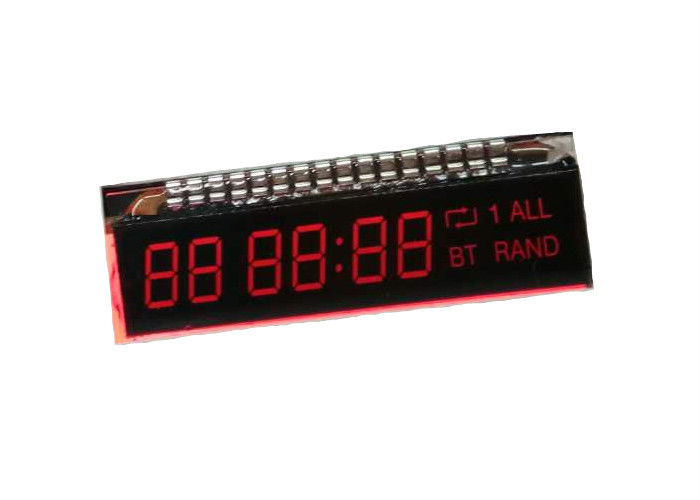 Seven Segment Negative LCD Display With Metal PIn Connector For Electronic Timer