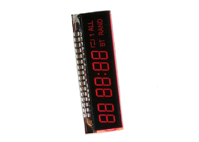 Seven Segment Negative LCD Display With Metal PIn Connector For Electronic Timer