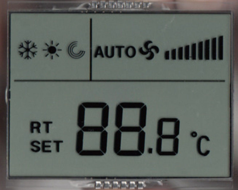 Zebra Connector Custom LCD Display / TN HTN LCD Display Module For Thermostat