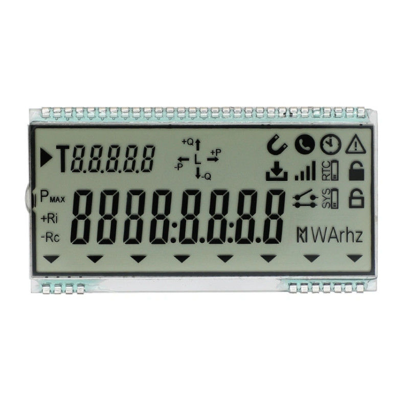 Custom Size 7 Segment Square Screen HTN LCD Display 12 PIN Static Driving Method