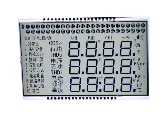High Contrast STN LCD Display 7 Segment Wide Viewing For Electronic Products