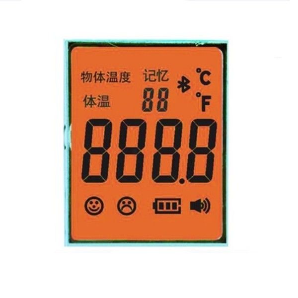 3.3V Infrared Thermometer TN LCD 7 Segment Display