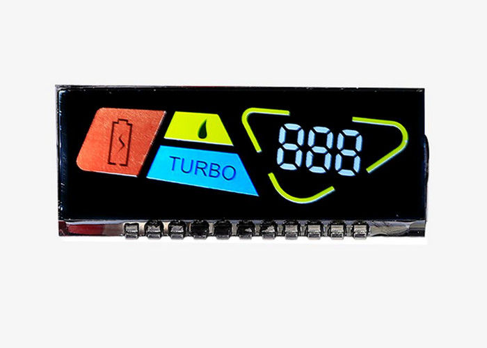Lcd Display 8 Numbers VA DFSTN Lcd 7 Segment Decimal Display Negative High Contrast Lcd Mode Wide Viewing Angle Screen
