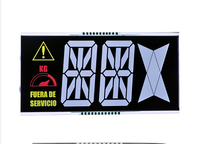 Lcd Display 8 Numbers VA DFSTN Lcd 7 Segment Decimal Display Negative High Contrast Lcd Mode Wide Viewing Angle Screen