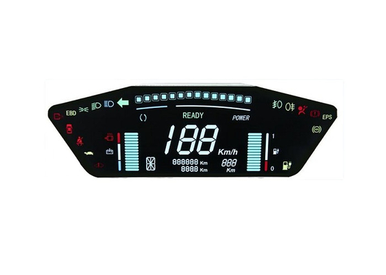 Custom PMVA Screen Monochrome Lcd Panel 7 Segment Display Transmissive