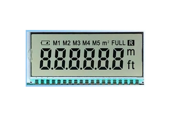 Transmissive Customized Lcd Monochrome Display 6 Digit 3.6V