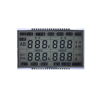 Customized Size Lcd Display Screen , Transmissive Seven Segment Lcd Display