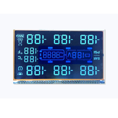 Transmissive Customized Lcd Monochrome Display 6 Digit Screen