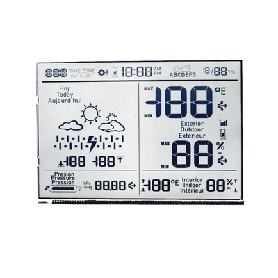 Custom Liquid Crystal Display , Digit 7 Segment Lcd Display For Meter
