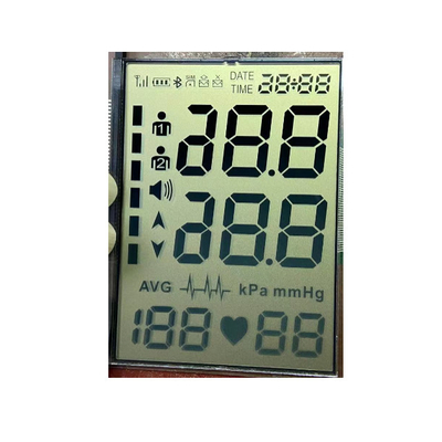 TN Reflective LCD Display , Custom Size 7 Segment LCD Display