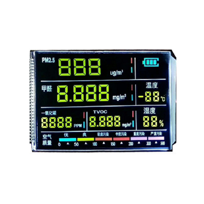 Negative Square VA Lcd Display , Digit Graphic Lcd Panel Custom 7 Segment Display